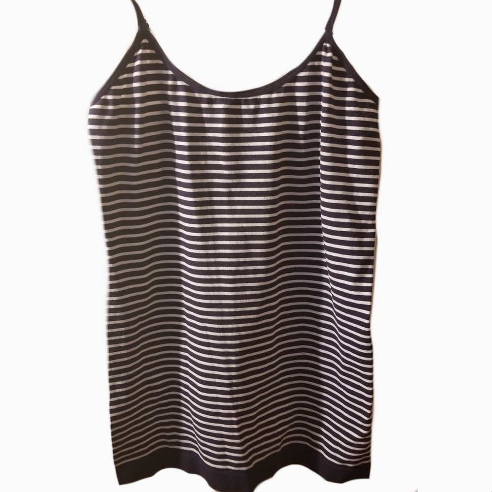 ^5/25* Grane navy white striped tank ladies large casual lounge comfort sleep